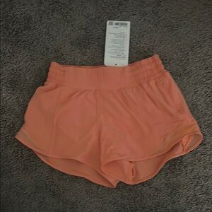 Lululemon Athletica Orange Athletic Shorts for Maximum Mobility